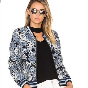 BLANKNYC floral bomber jacket